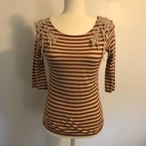 Anthropologie Deletta Striped Top